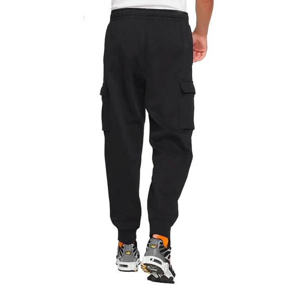 Nike Sportswear Club Fleece Men's Cargo Pants Black Size XL - Picture 2 of 10